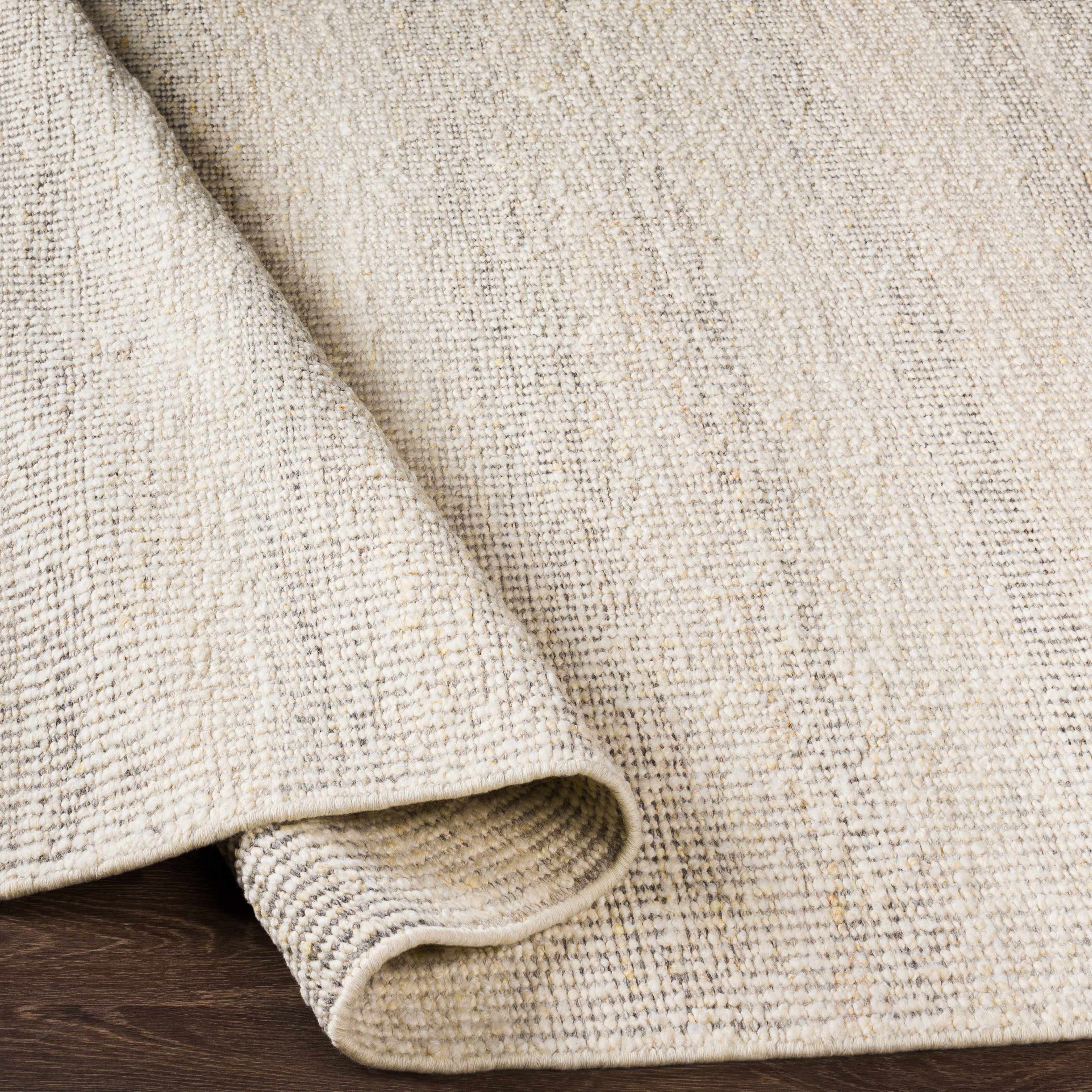 Penticton Cream Flat Woven Wool Rug