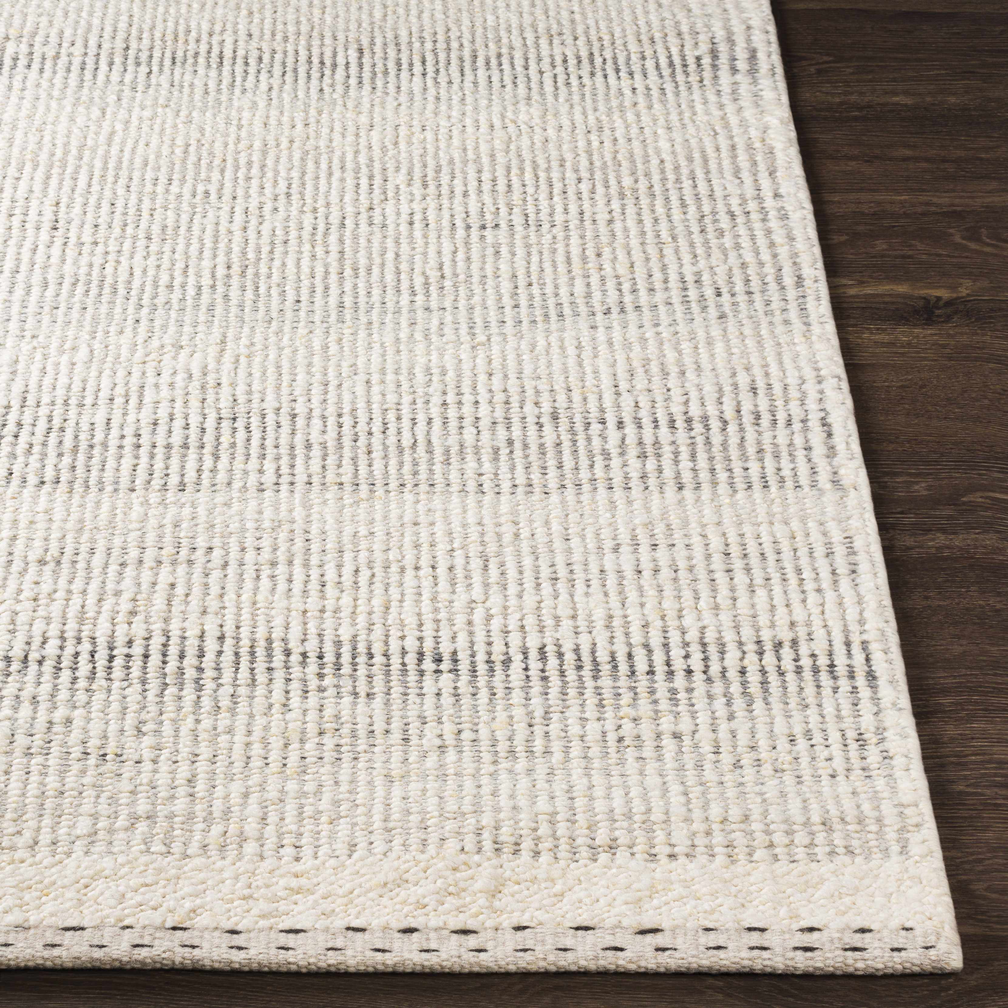 Penticton Cream Flat Woven Wool Rug