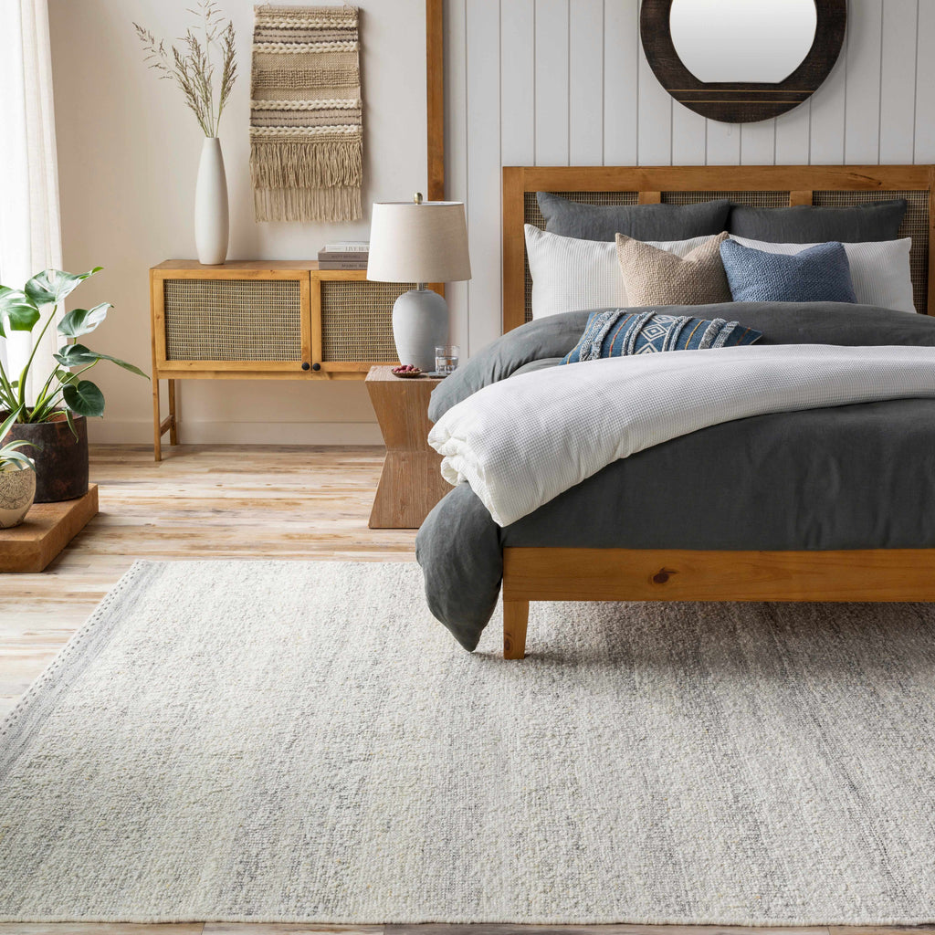 Penticton Cream Flat Woven Wool Rug