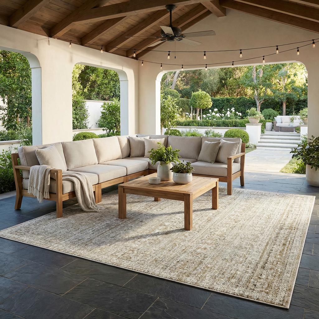 Margaret Outdoor Machine Woven Becki Owens x LIVABLISS BOMG-2311 Washable Area Rug