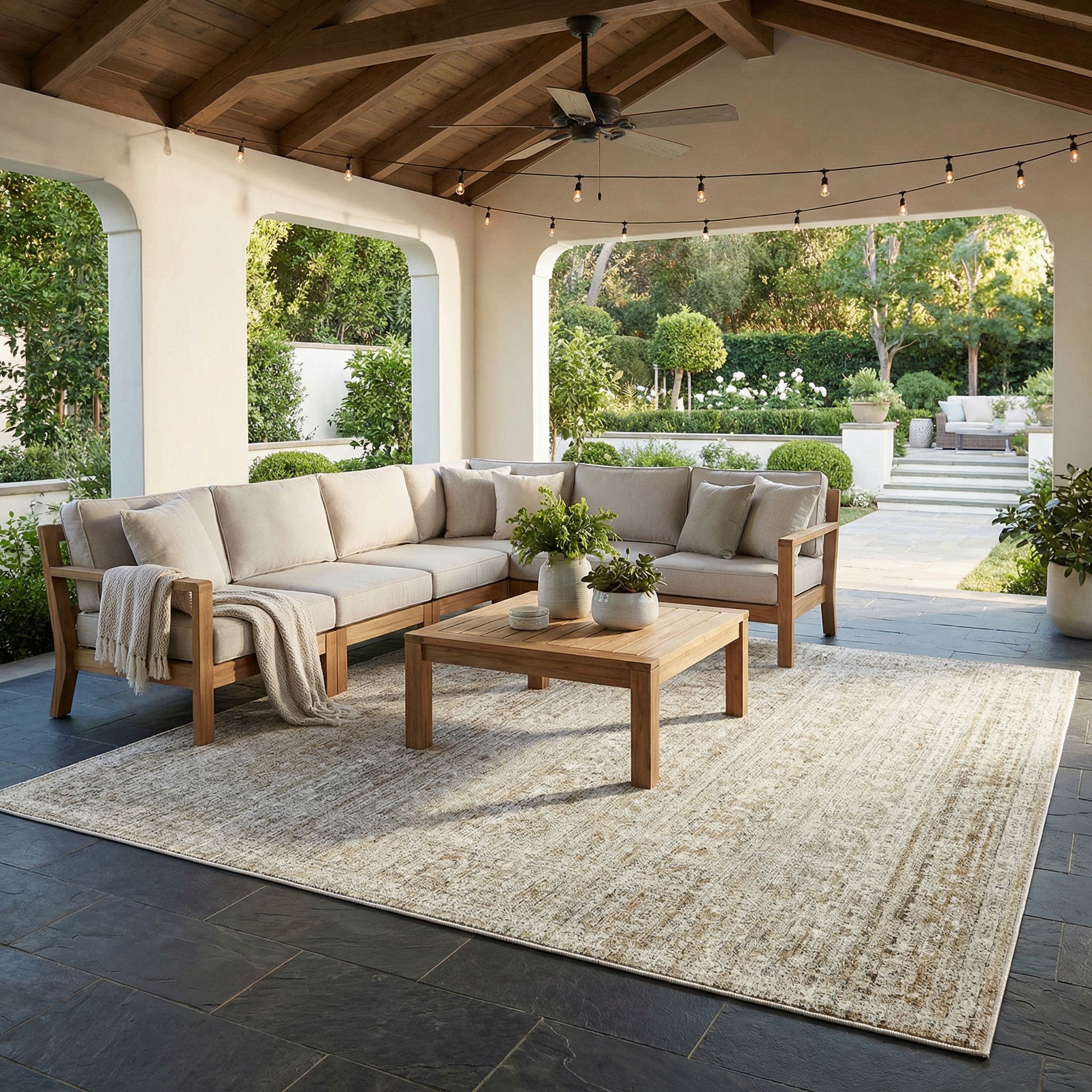 Margaret Outdoor Machine Woven Becki Owens x LIVABLISS BOMG-2311 Washable Area Rug