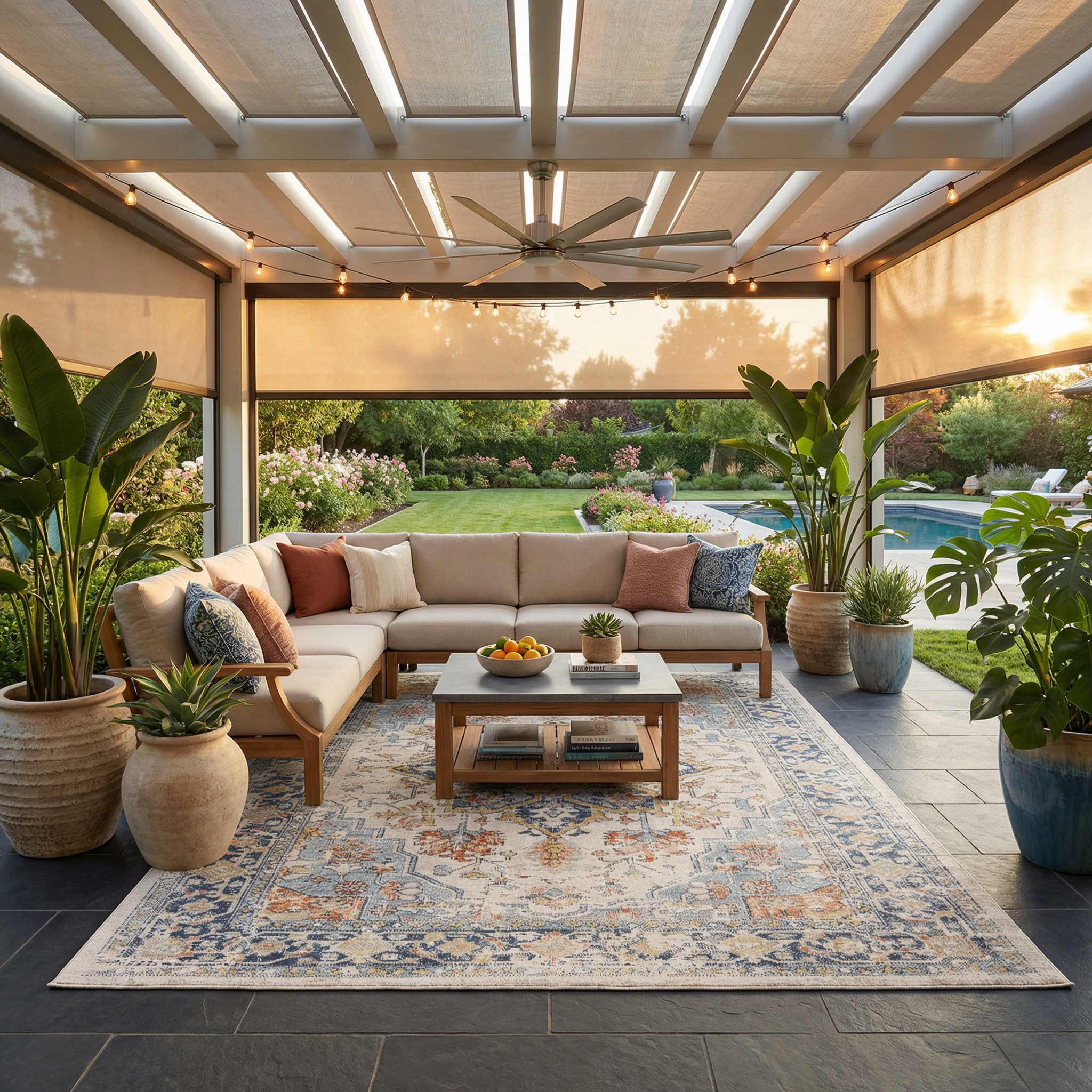 Dorval Traditional Outdoor Rug