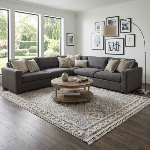 Agoo High-Low Pile Rustic Rug