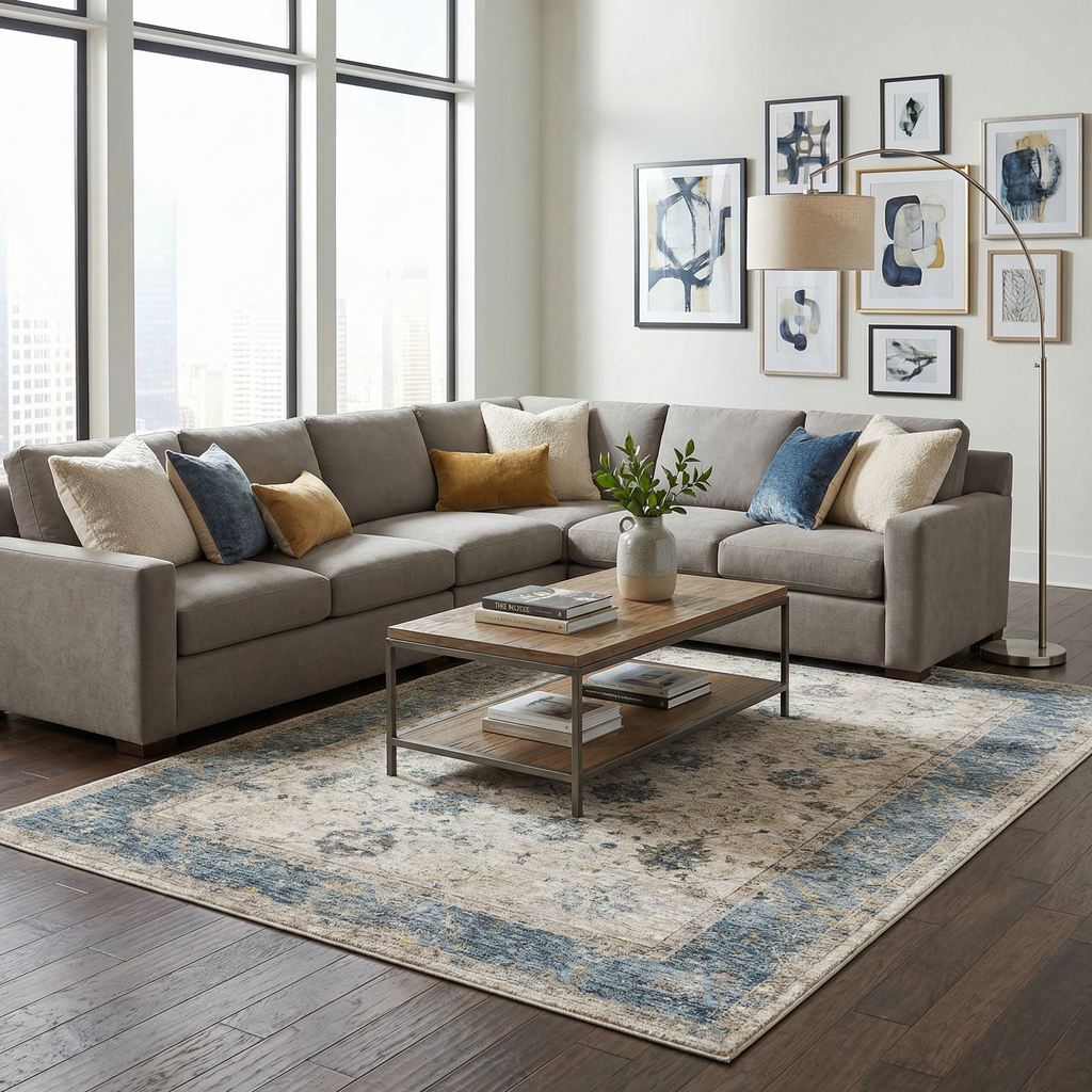 Wilkie Blue Persian Rug