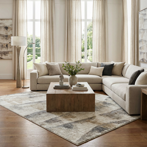 Banji Abstract Waves Area Rug