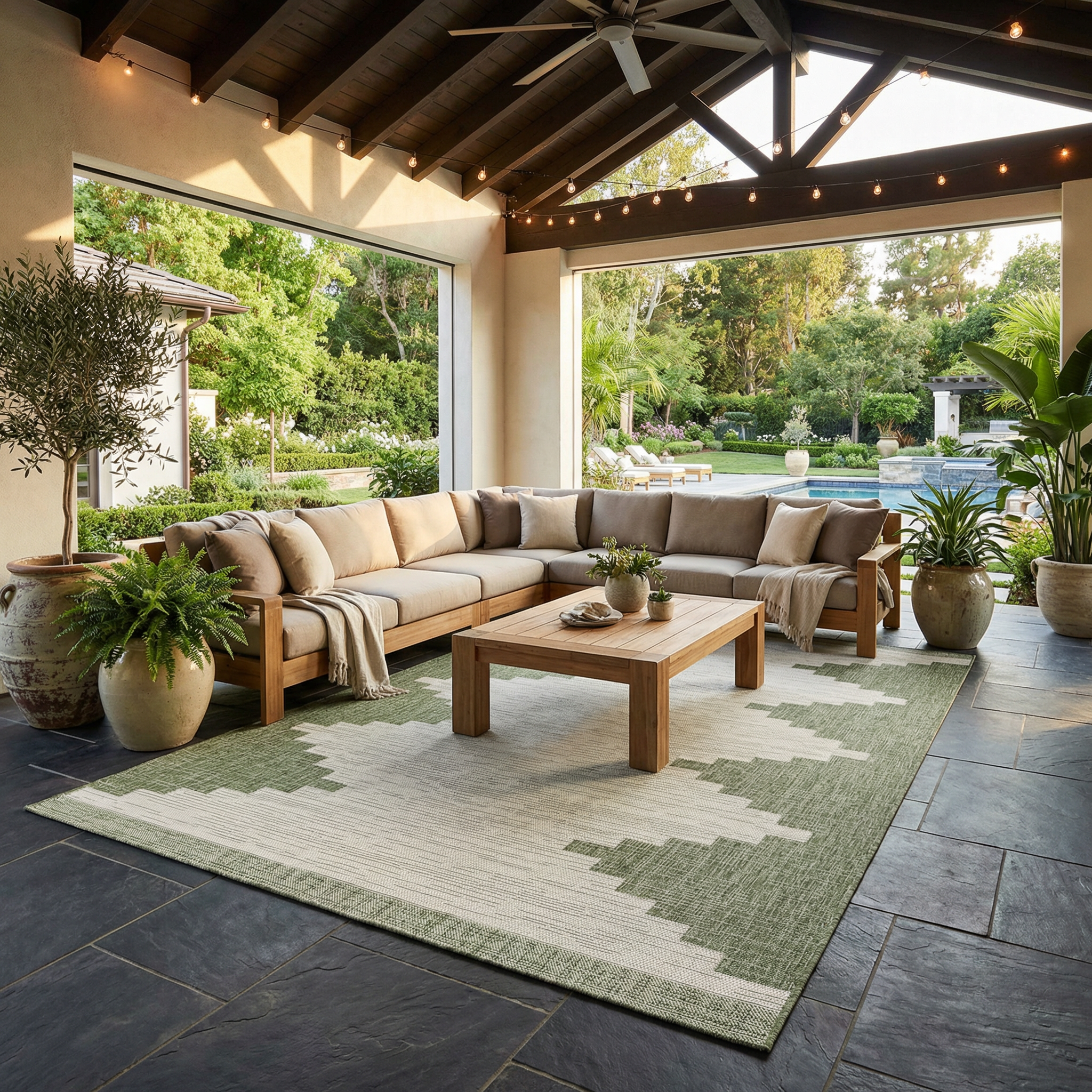 Djugun Green Performance Outdoor Rug