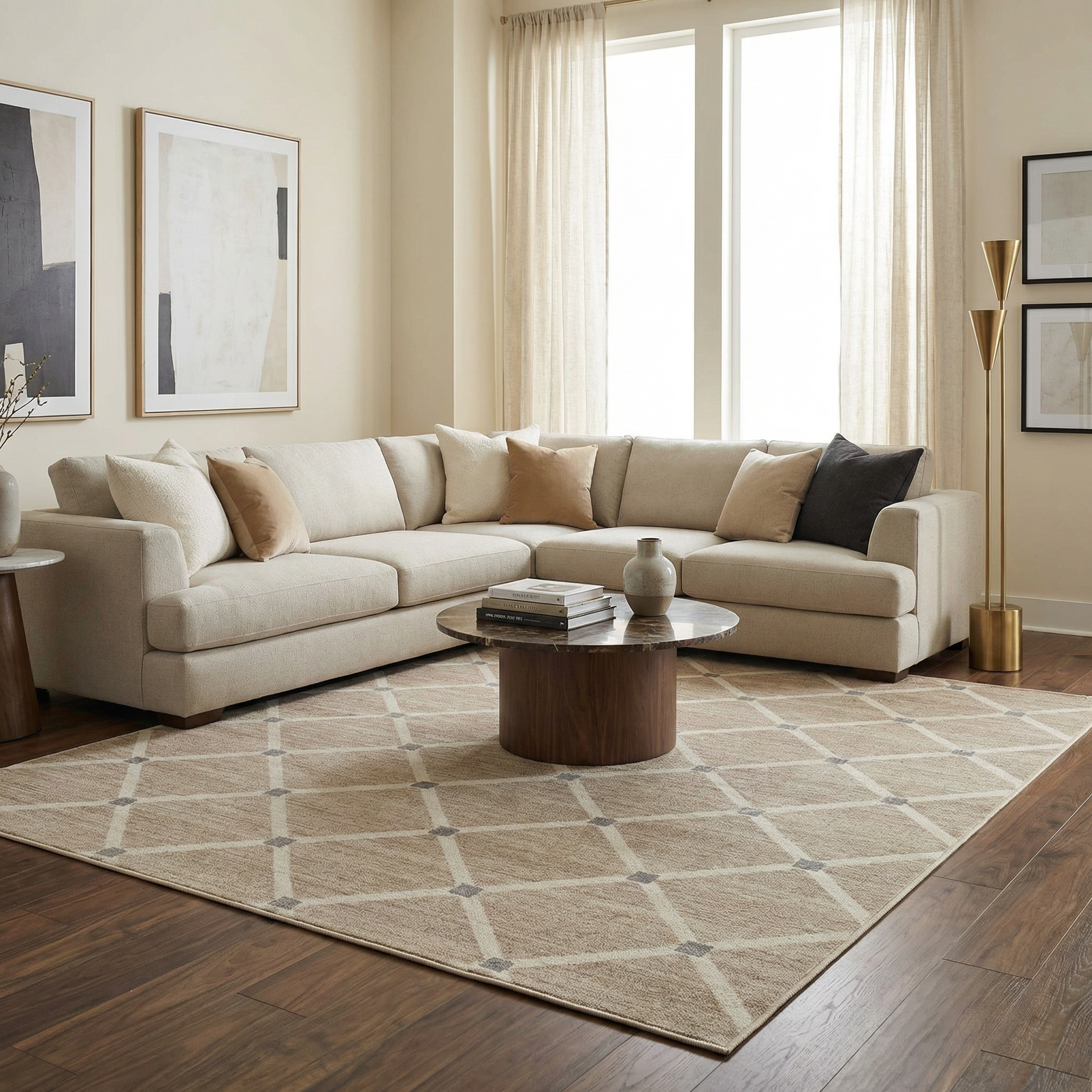 Alpana Washable Wool Area Rug