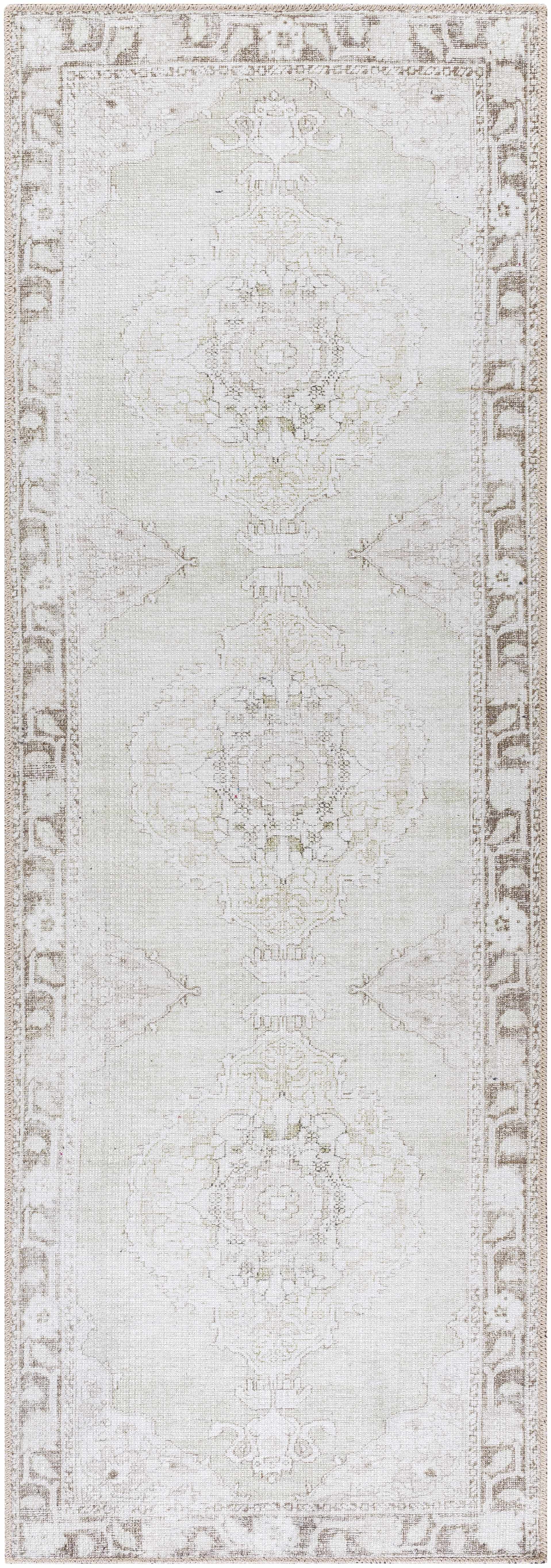 Livabliss x Our PNW Home Rainier Medallion Gray Washable Rug