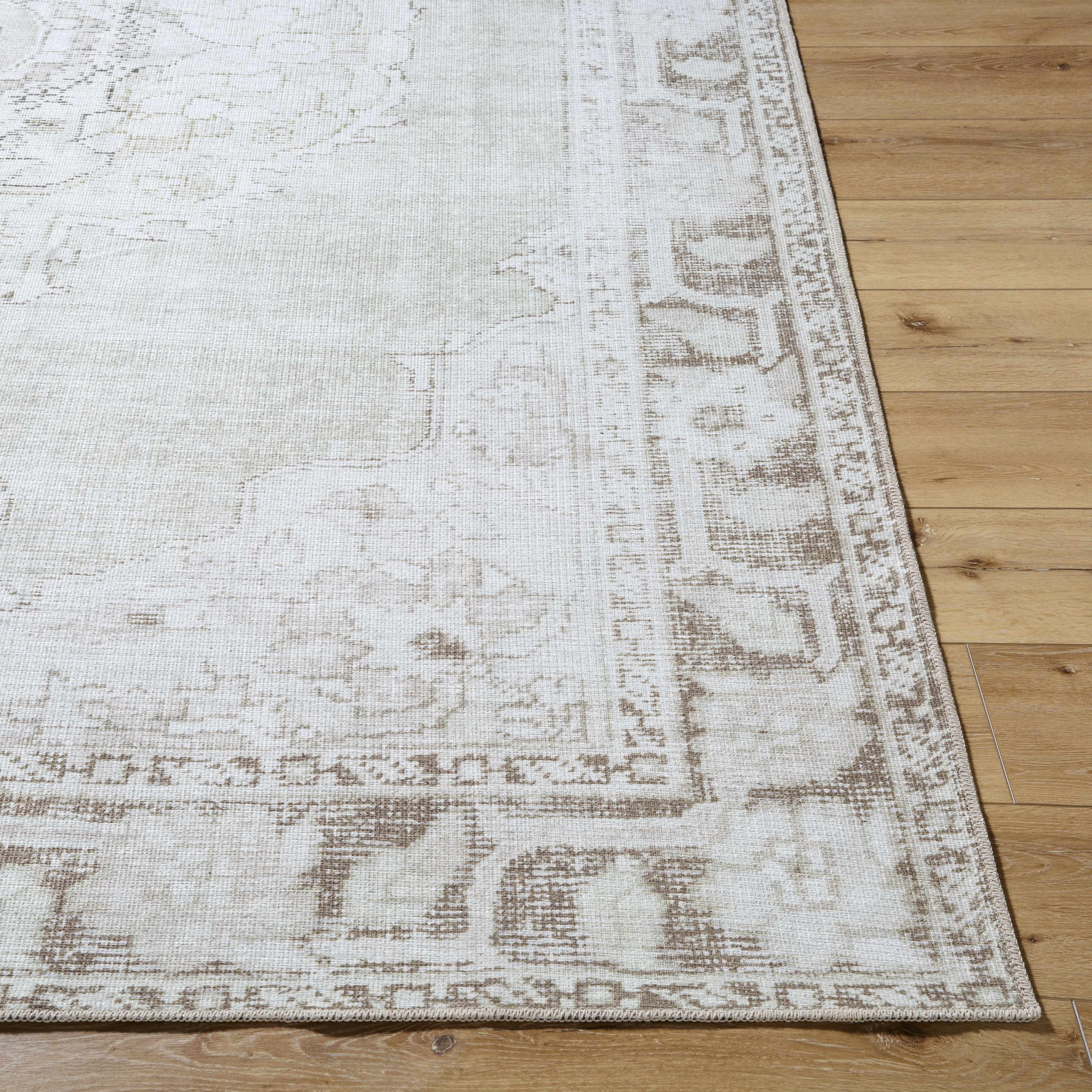 Livabliss x Our PNW Home Rainier Medallion Gray Washable Rug