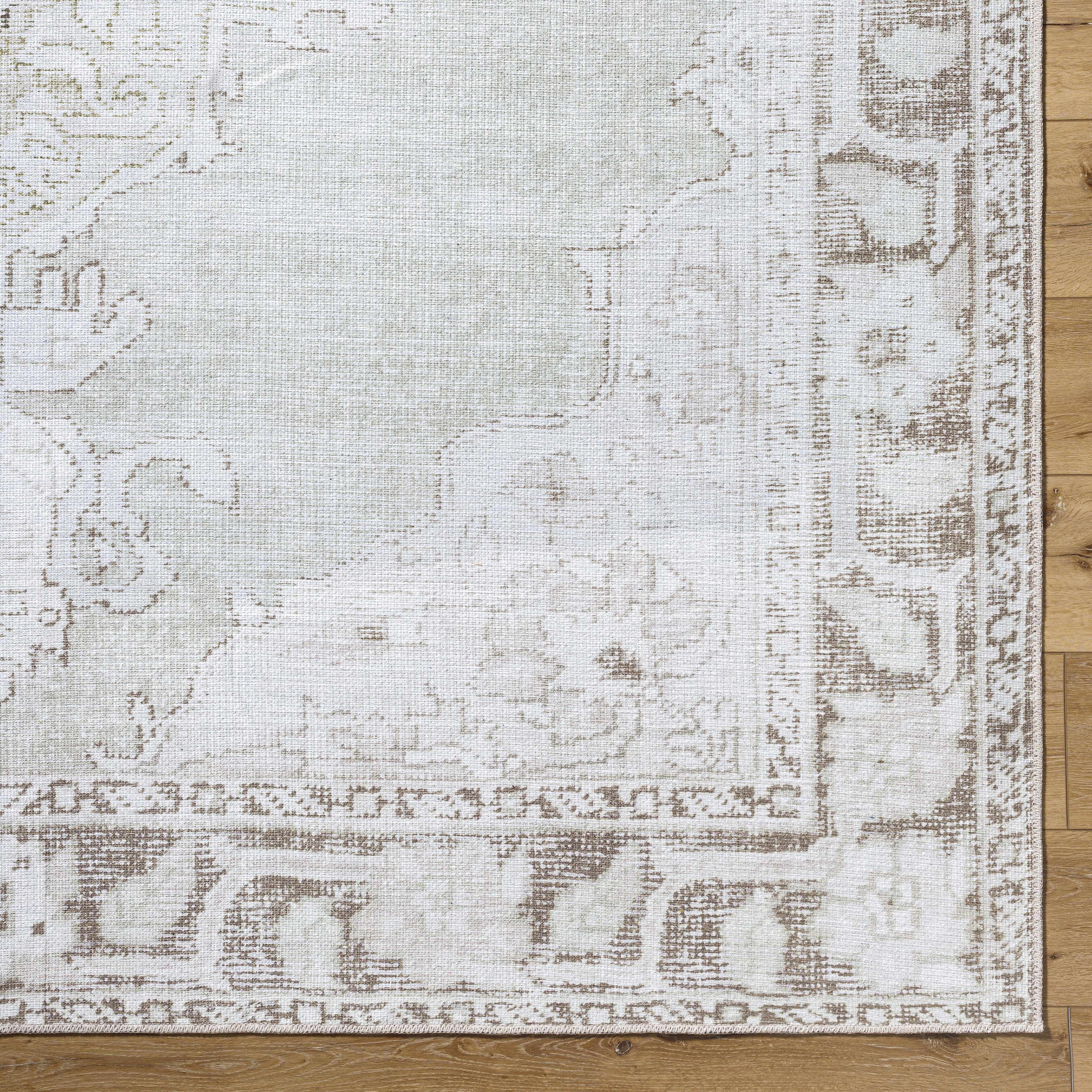 Livabliss x Our PNW Home Rainier Medallion Gray Washable Rug