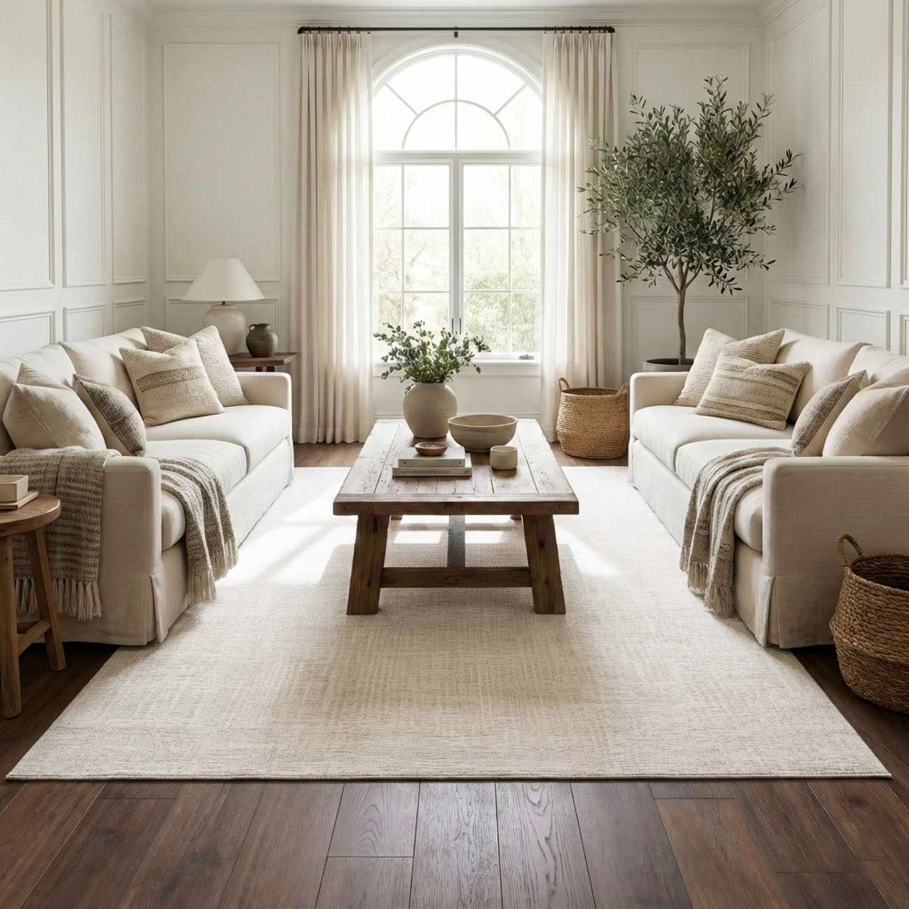 Leanna Cream Washable Area Rug