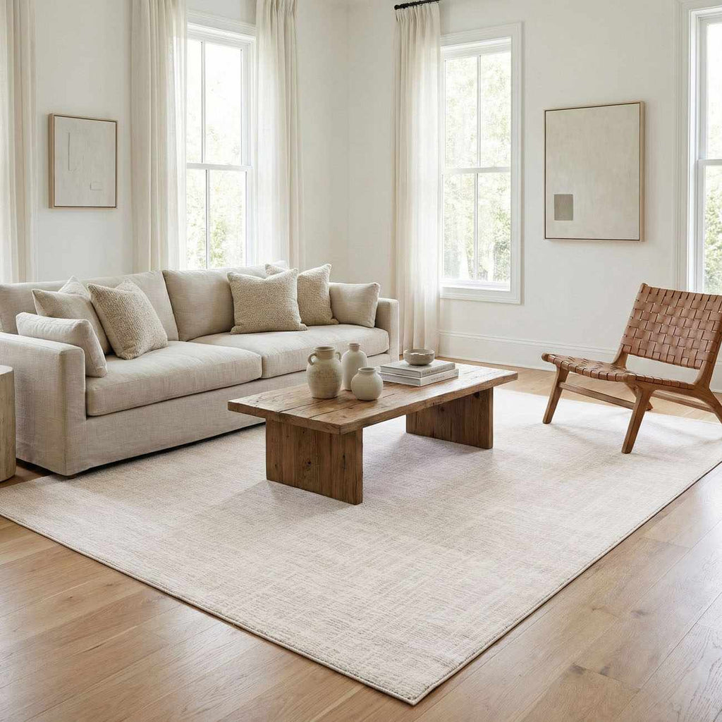 Leanna Cream Washable Area Rug