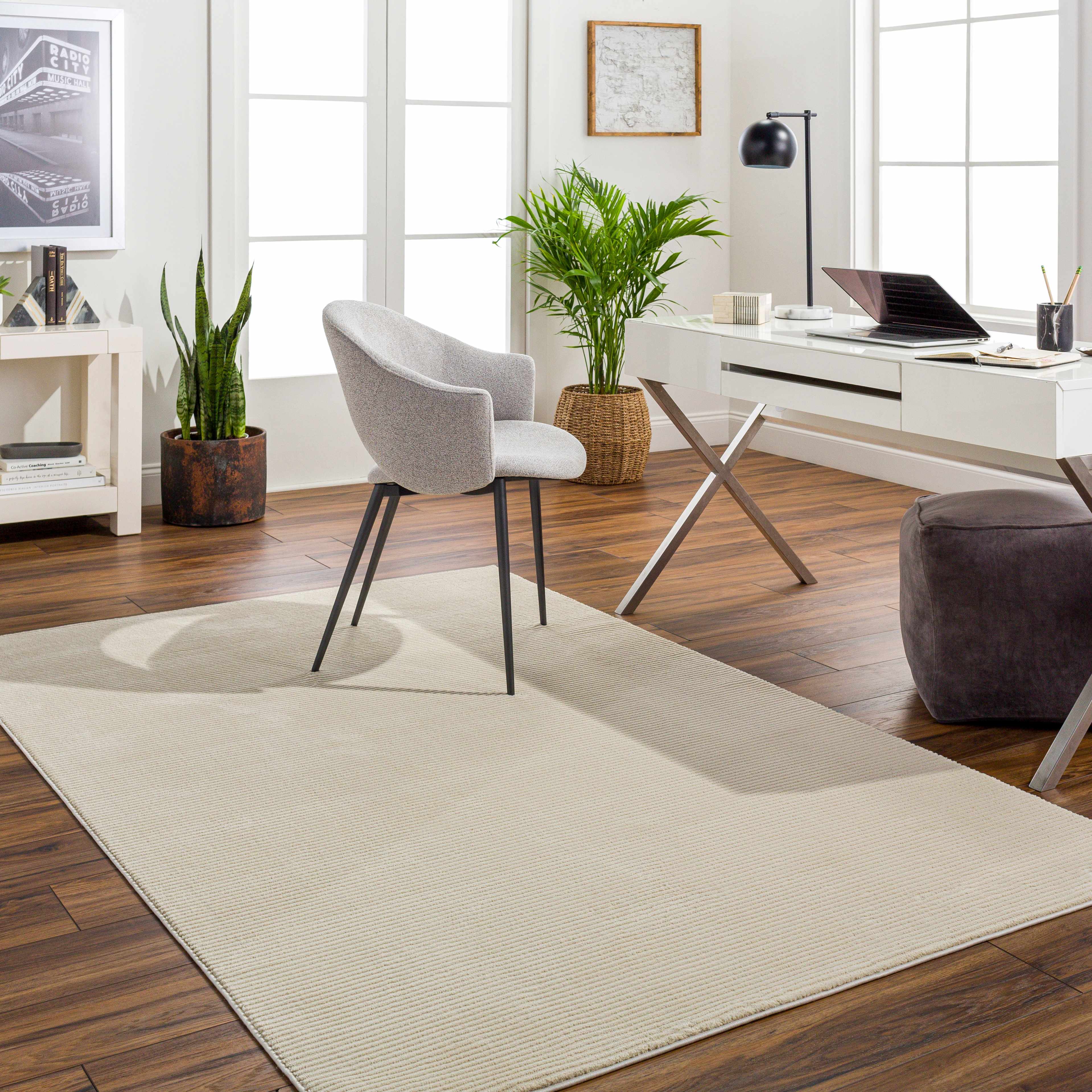 Mimi Cream 3D Washable Rug