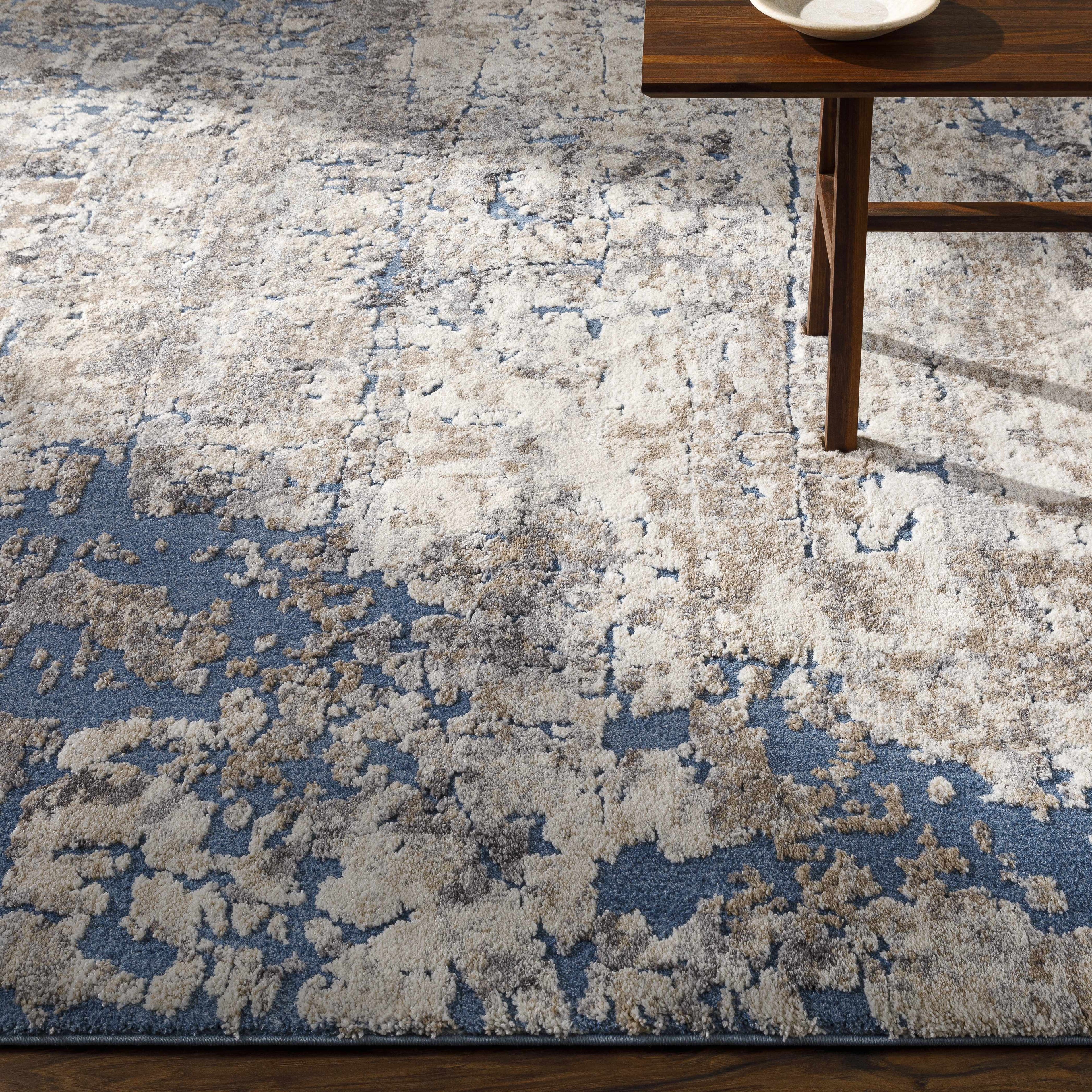Satsop Rock Pattern Thick Rug