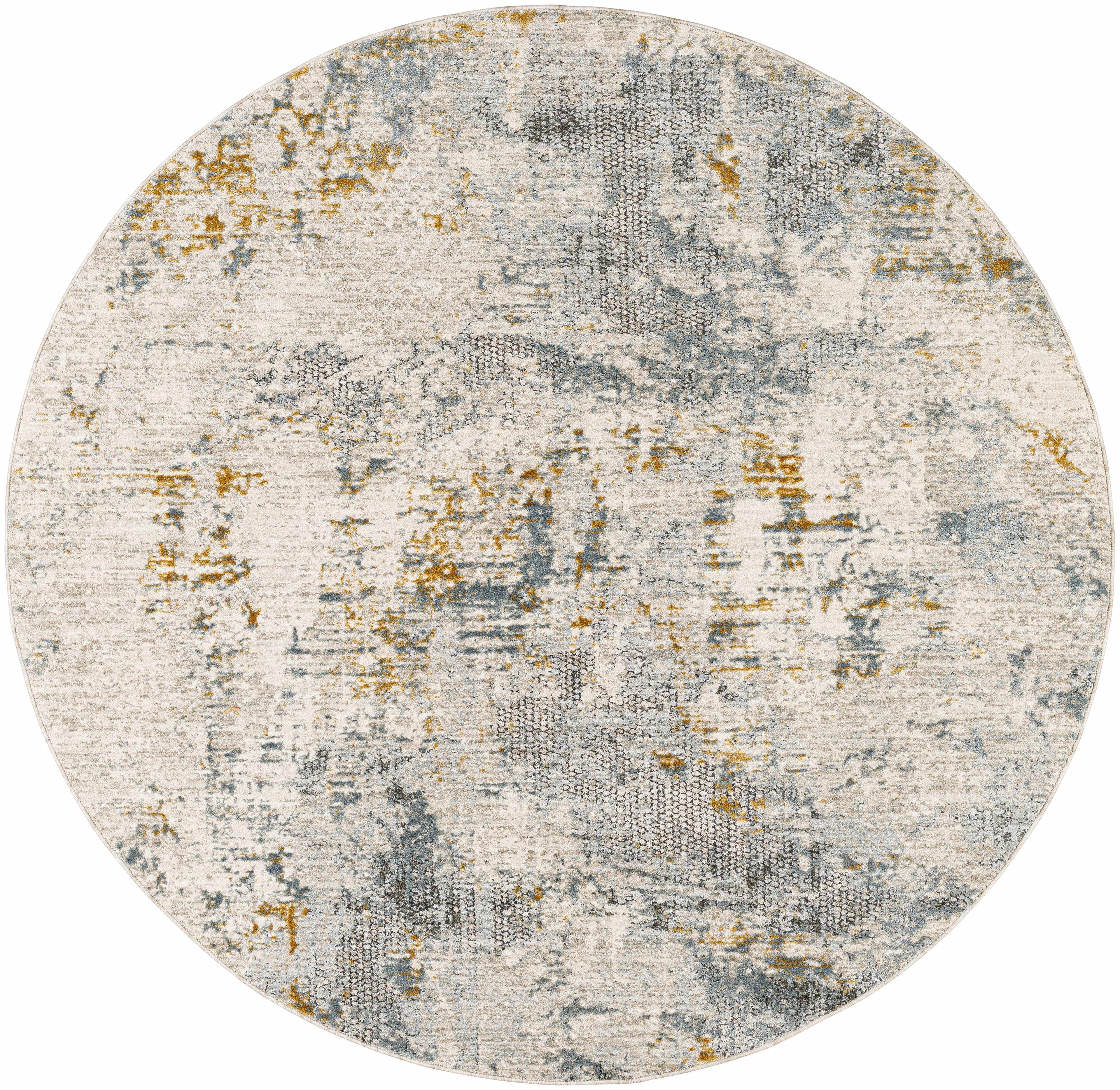 Chaya Textured Abstract Rug with Fringes