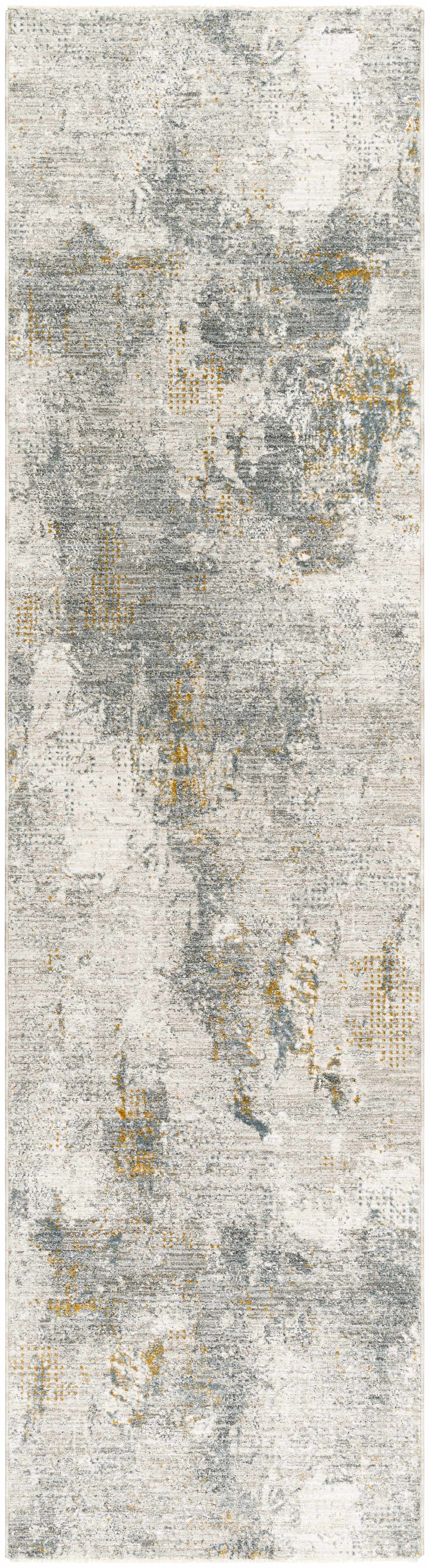Haydn Rock Pattern Rug with Fringes