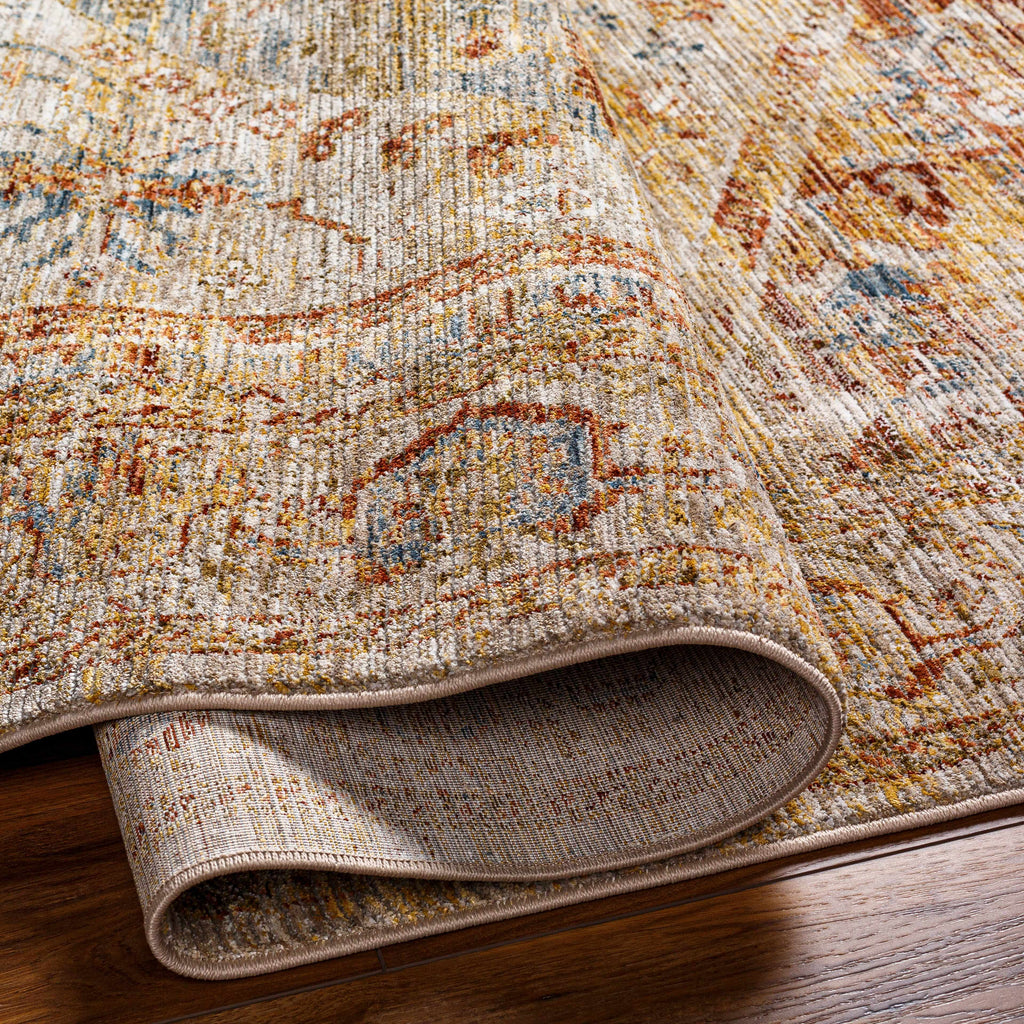 Alois Rust Rich Textured Traditional Rug