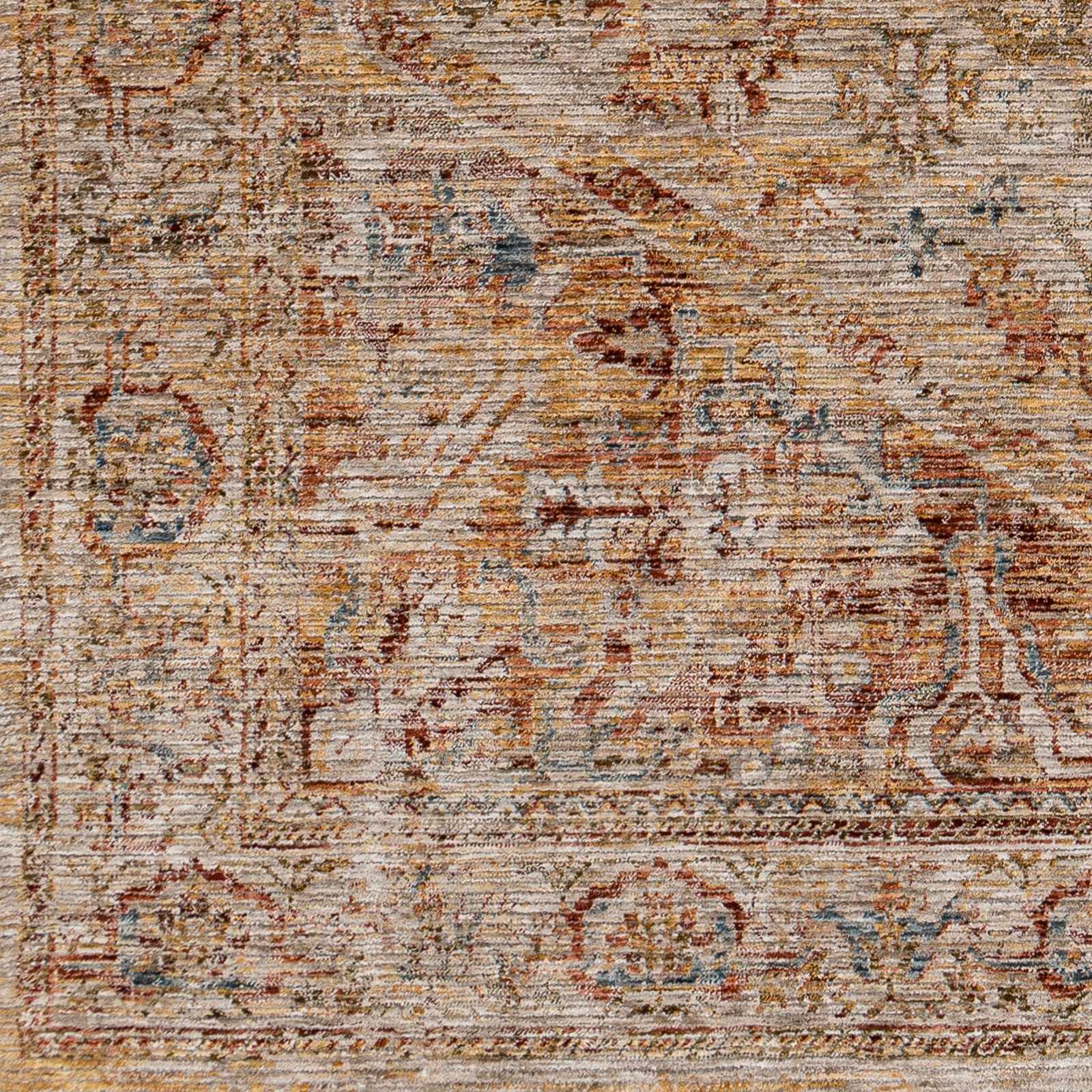 Alois Rust Rich Textured Traditional Rug