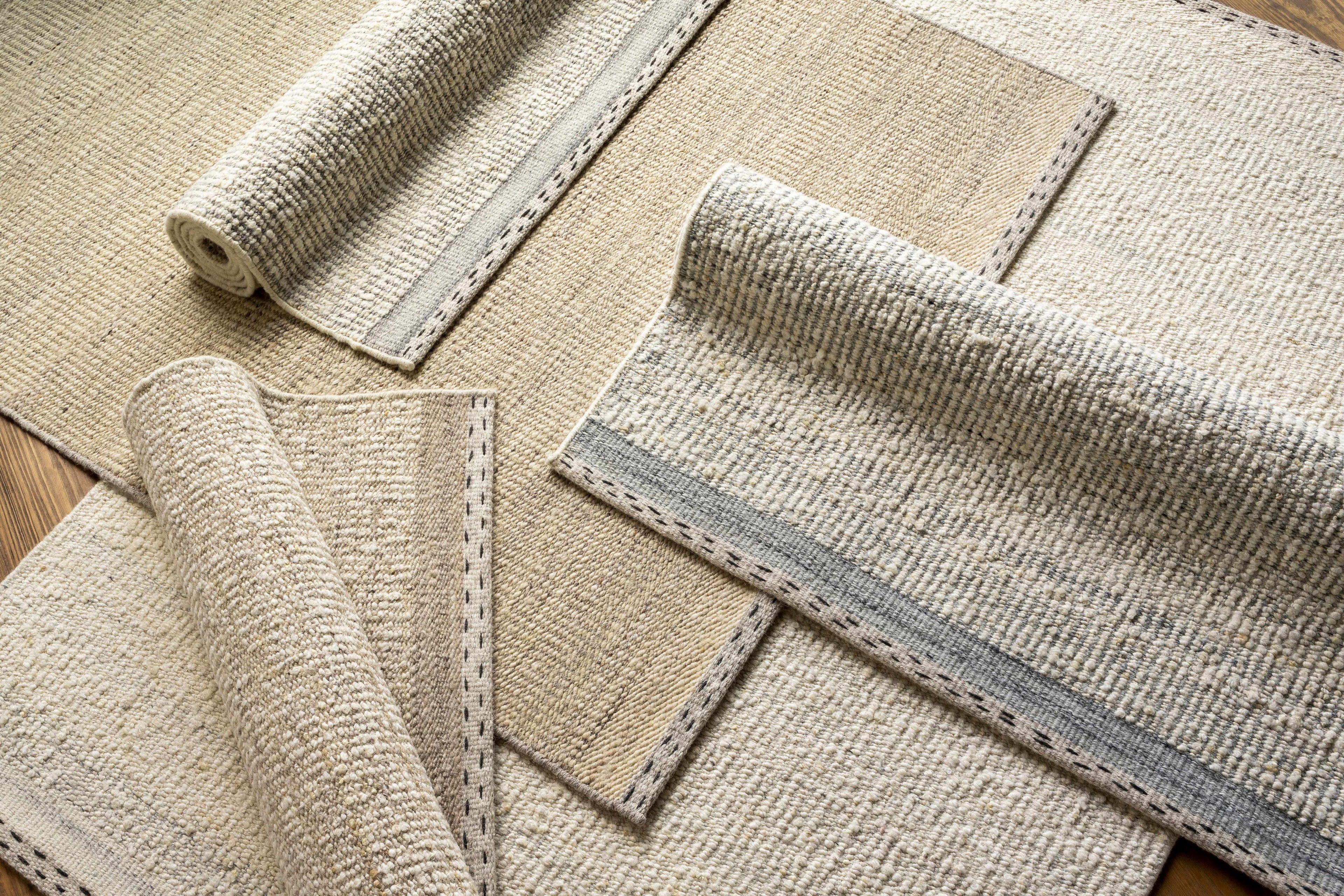 Penticton Cream Flat Woven Wool Rug