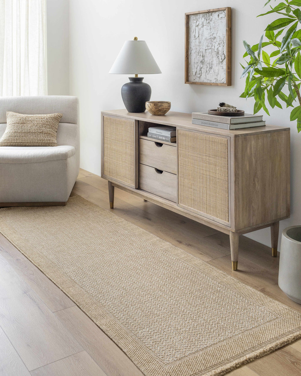 Endre Bone Indoor & Outdoor Area Rug