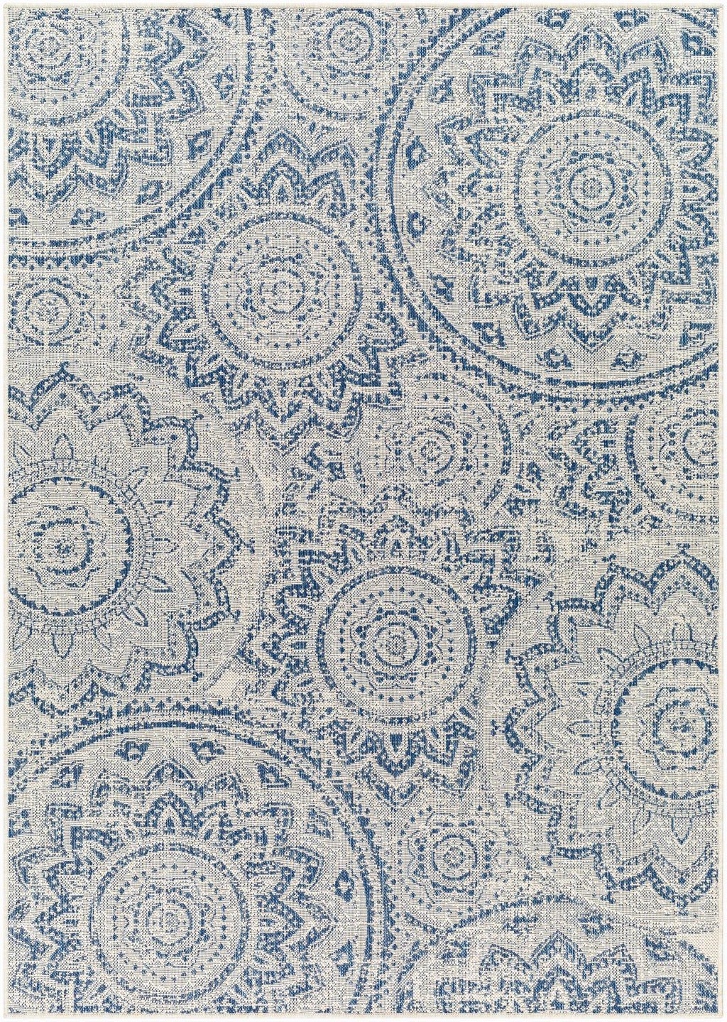 Ayala Blue Durable Outdoor Rug