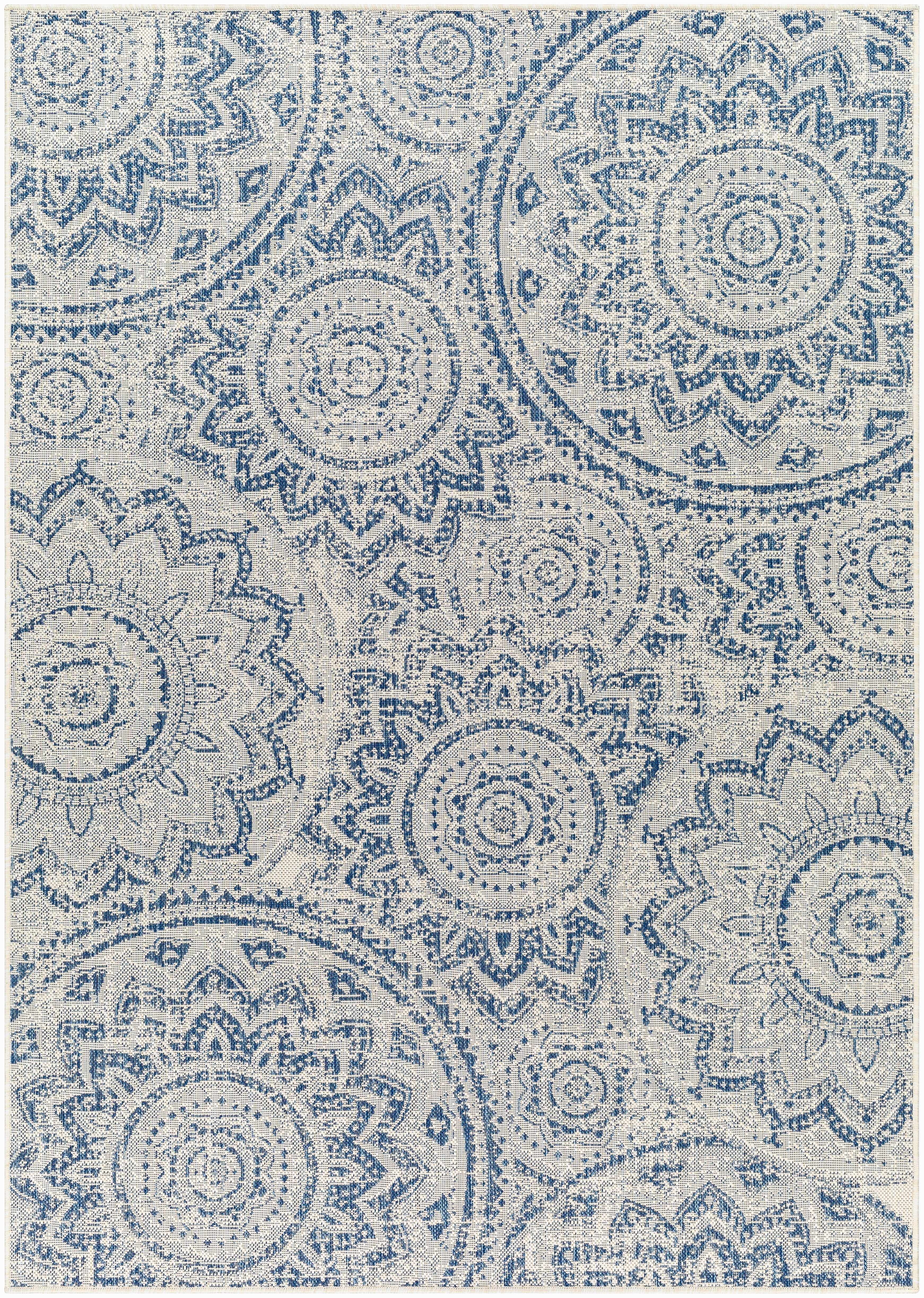 Ayala Blue Durable Outdoor Rug