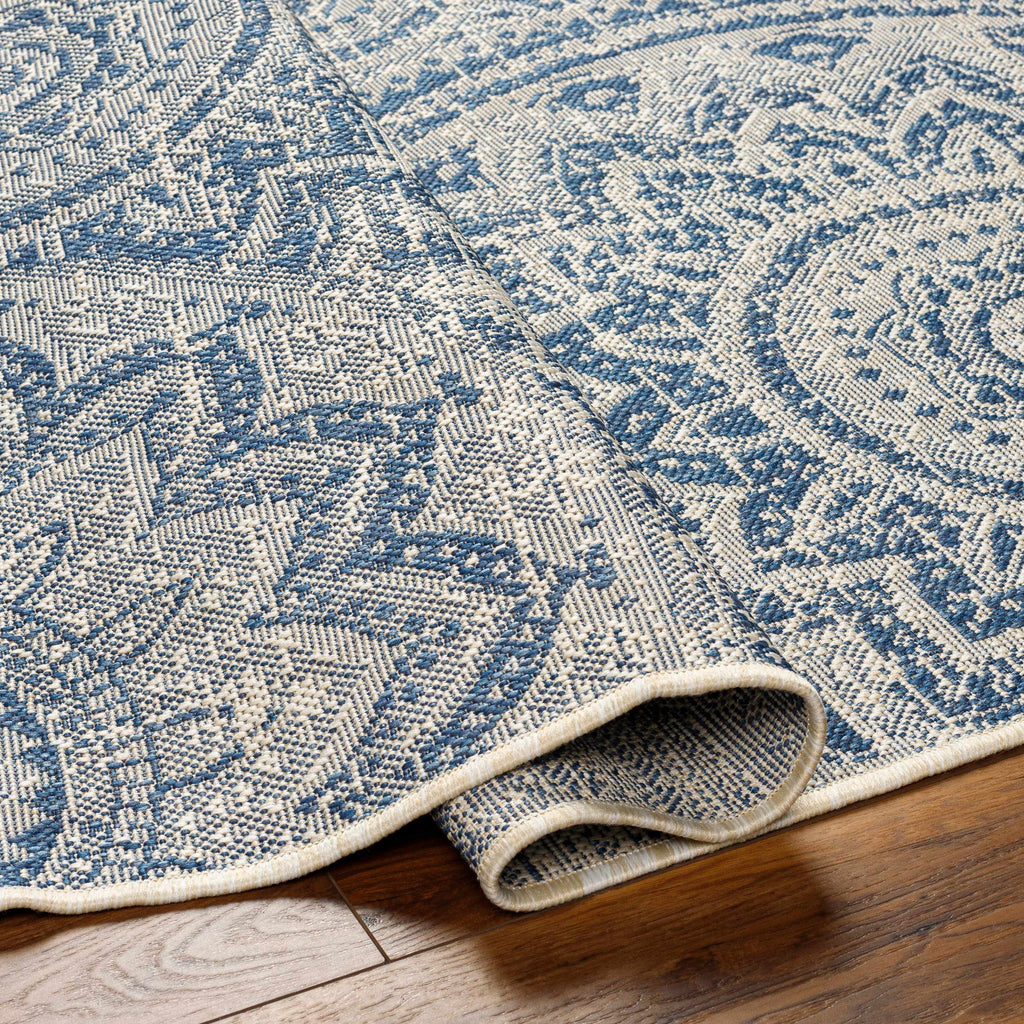 Ayala Blue Durable Outdoor Rug