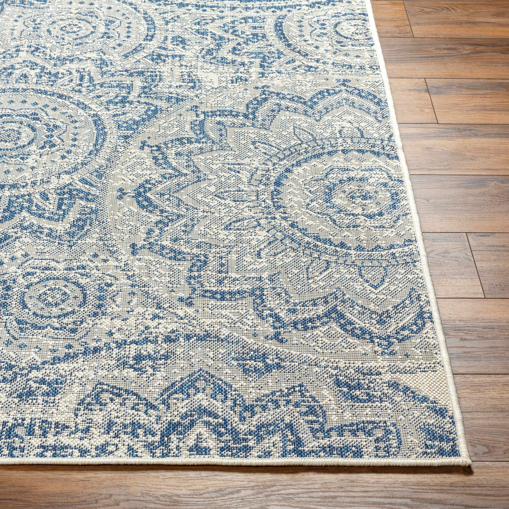 Ayala Blue Durable Outdoor Rug