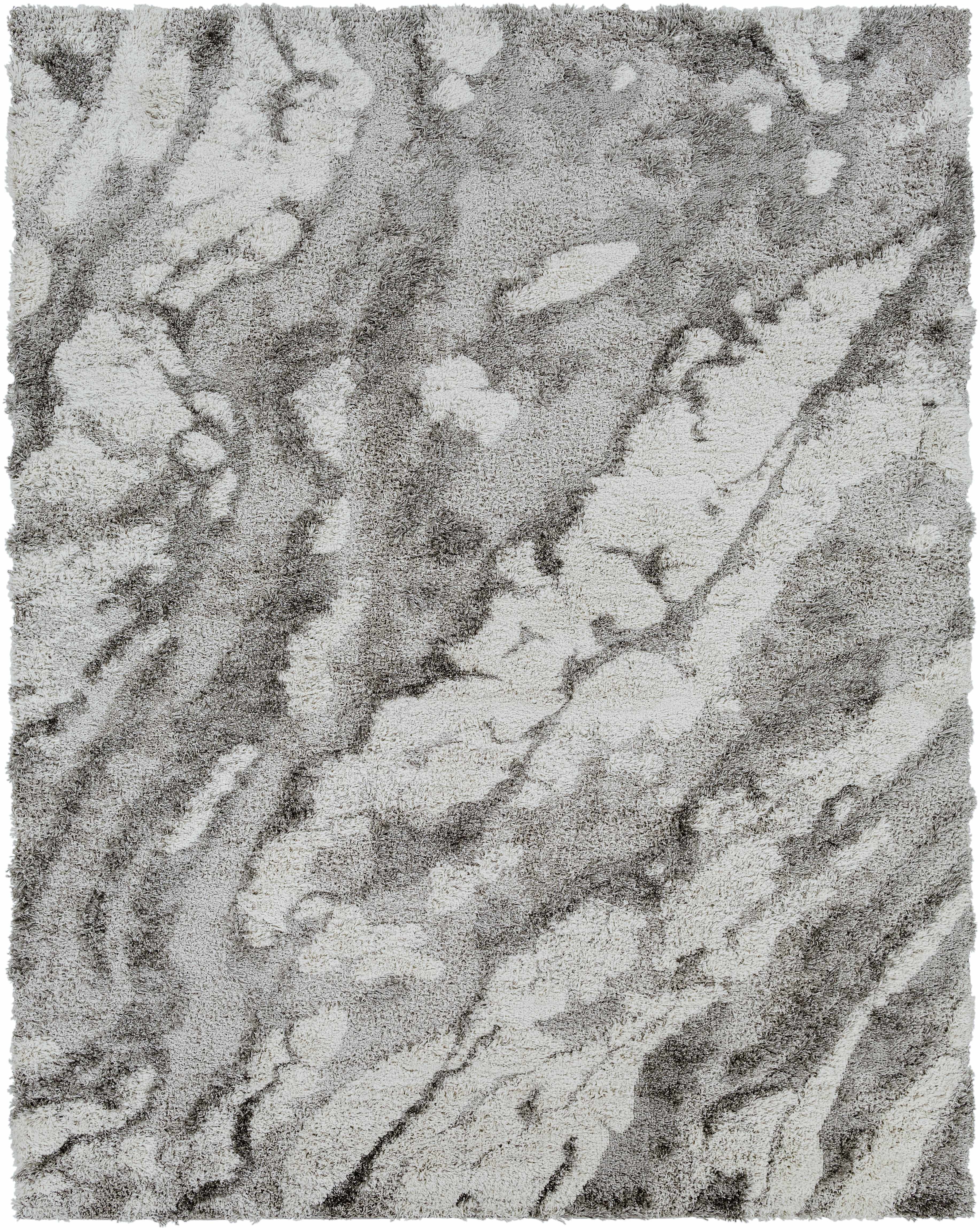 Ashtucna Gray Cloudy Shag Rug